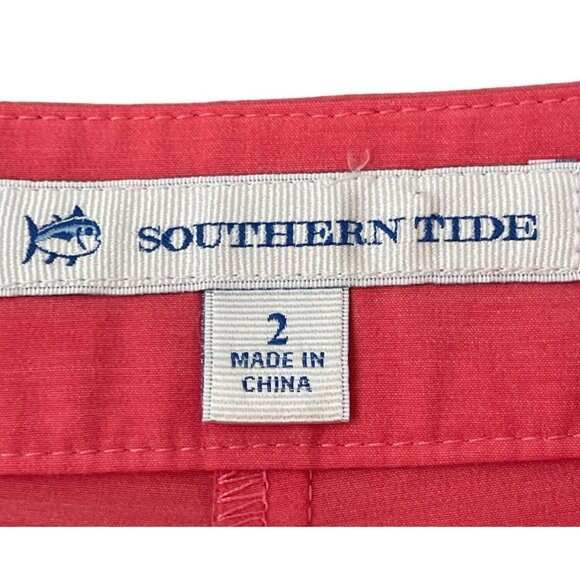 Southern Tide Jourdan Performance Skort Skirt Coral Rose Size 2 NWOT $78 - Picture 7 of 11